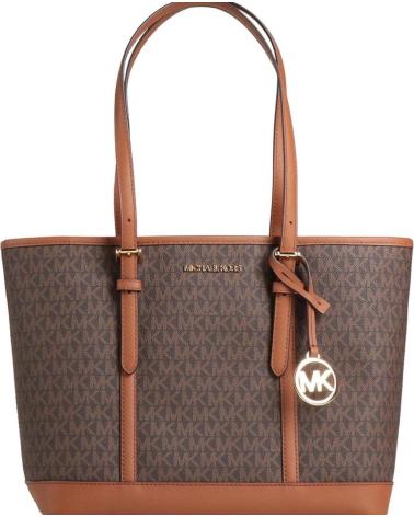 MICHAEL KORS JET SET TRAVEL LARGE TOTE BAG BROWN BROWN
