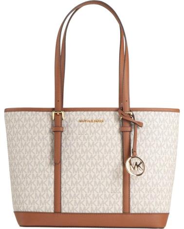 MICHAEL KORS JET SET TRAVEL LARGE TOTE BAG VANILLA VANILLA
