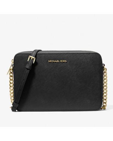MICHAEL KORS JET SET ITEM CROSSBODY BAG BLACK BLACK