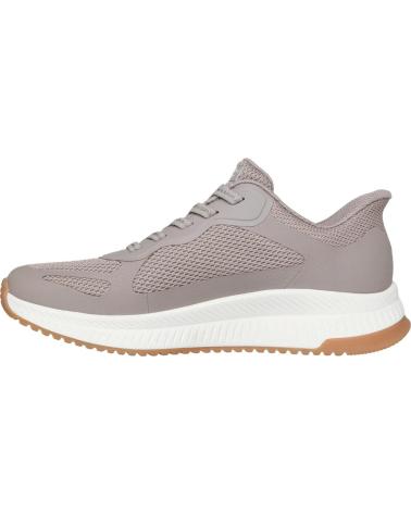 SKECHERS BOB SQUAD TÊNIS TAUPE MESH BEIG