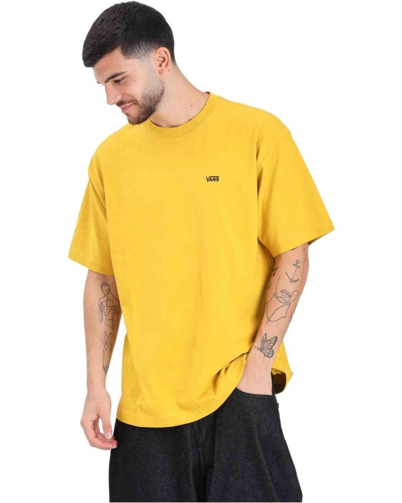 T-SHIRT CLASSICA GIALLA VANS OFF THE WALL CON LOGO AMARILLO