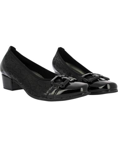 D`CUTILLAS DOCTOR CUTILLAS 81764 - SABRINAS COM SALTO BAIXO ESTAMPADO PRETO NEGRO