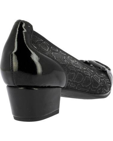 D`CUTILLAS DOCTOR CUTILLAS 81764 - SABRINAS COM SALTO BAIXO ESTAMPADO PRETO NEGRO