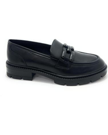 LEONAL MOCASIN MUJER CADENA CONFORT PISO GOMA NEGRO