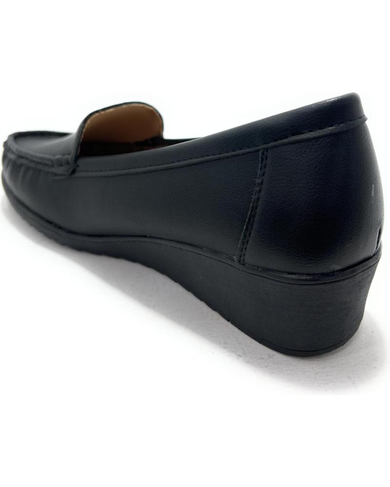 LEONAL MOCASIN MUJER CUNA CONFORT NEGRO