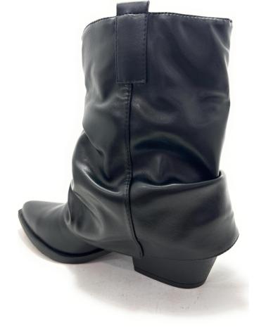 BOTIM CHIC VISION VIRADO PRETO COM ZÍPER E SALTO NEGRO