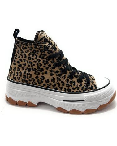 CHIC VISION BOTIN LONA-MATERIAL CORDON DOBLE PISO VARIOS COLORES