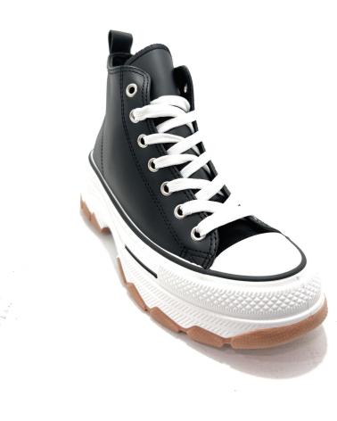 CHIC VISION BOTIN LONA-MATERIAL CORDON DOBLE PISO NEGRO