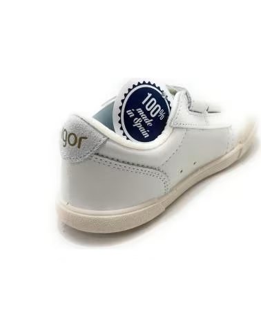 IGOR SCARPE RISPETTOSE SPORTIVE IN PELLE PER BAMBINA BLANCO
