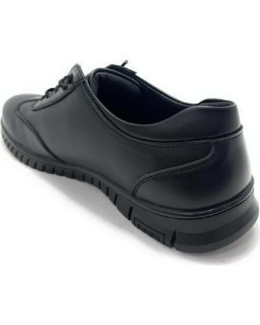 LEONAL ZAPATO CABALLERO CASUAL ELASTICO CONFORT NEGRO