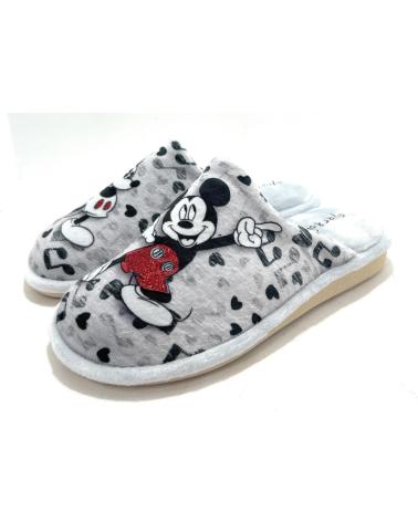 ZAPATILLAS DE CASA GARZON MINNIE MOUSE GRISES PLATEADO