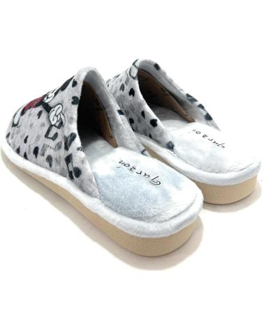 ZAPATILLAS DE CASA GARZON MINNIE MOUSE GRISES PLATEADO