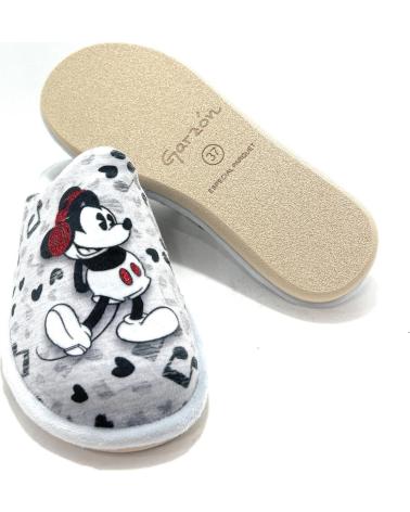 ZAPATILLAS DE CASA GARZON MINNIE MOUSE GRISES PLATEADO