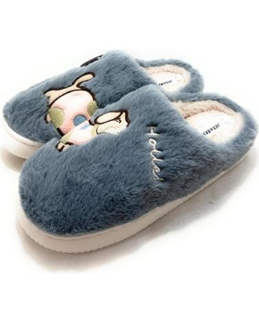 JOMIX ZAPATILLAS DE CASA CÁLIDAS CON DISEÑO PERRITO SALCHICHA GRIS GRIS