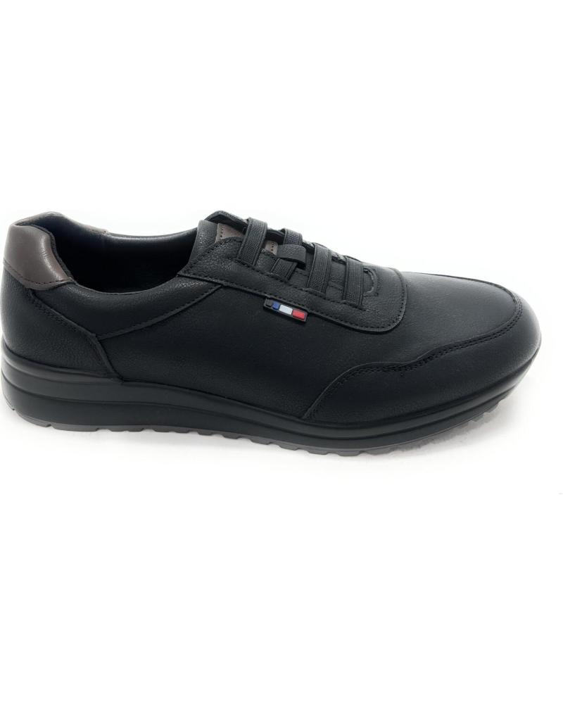 LEONAL ZAPATOS CABALLERO CASUAL SPORT ELASTICO NEGRO