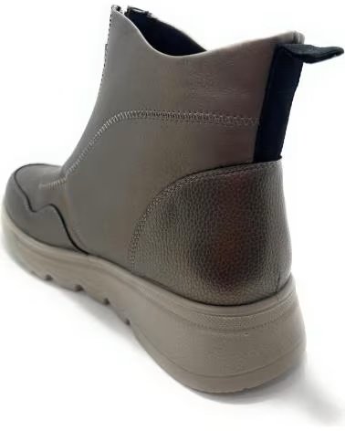 HUALUN SPORT-STIEFELETTEN MIT REISSVERSCHLUSS UND KOMFORT-KEILABSATZ MARRóN