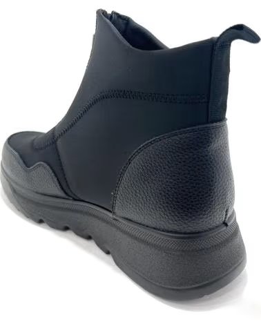 HUALUN SPORT-STIEFELETTEN MIT REISSVERSCHLUSS UND KEILABSATZ NEGRO