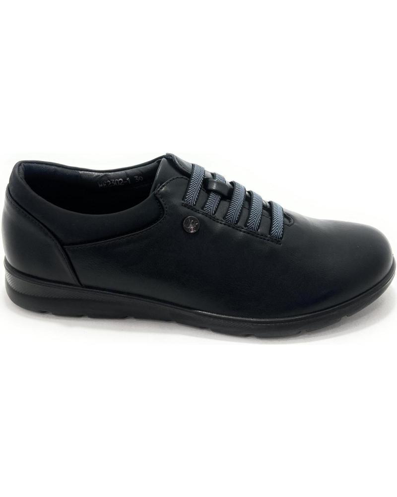 HUALUN ZAPATOS CASUALES ELÁSTICOS CONFORT RELAX NEGRO NEGRO
