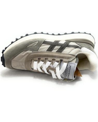 CORINA SPORTLICHE CASUAL-SNEAKER MIT SCHNÜRSENKELN AUS GRAUEM STOFF GRIS