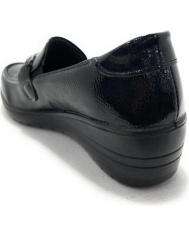 KISS LEISS MOCASIN MUJER CONFORT HEBILLA ELASTICOS NEGRO