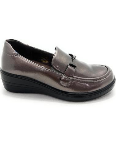 KISS LEISS MOCASIN MUJER CONFORT HEBILLA ELASTICOS MORADO