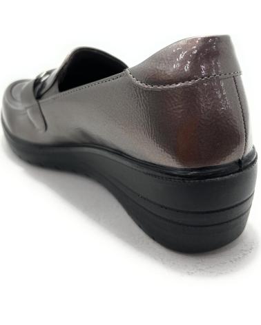 KISS LEISS MOCASIN MUJER CONFORT HEBILLA ELASTICOS MORADO