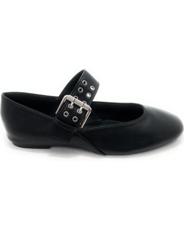 KISS LEISS MANOLETINAS CORREA REMACHES HEBILLA NEGRO