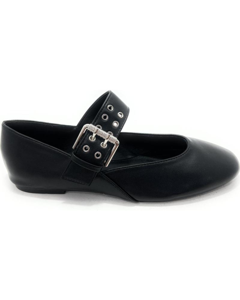 KISS LEISS MANOLETINAS CORREA REMACHES HEBILLA NEGRO