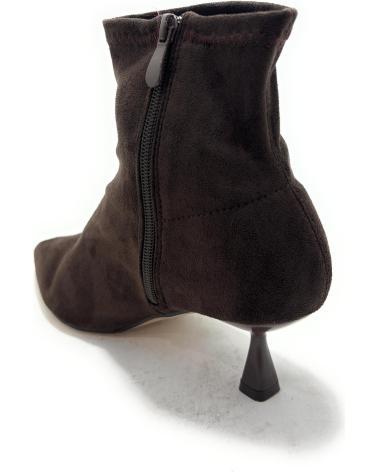 KISS LEISS BOTINES DE VESTIR ELÁSTICOS CON CREMALLERA MARRÓN MARRóN