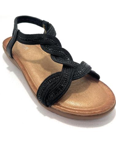 HUALUN SANDALIAS ANATOMICAS RELAX ENLAZA NEGRO