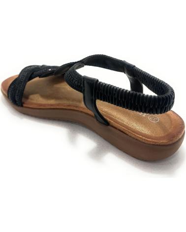 HUALUN SANDALIAS ANATOMICAS RELAX ENLAZA NEGRO