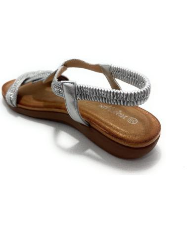 HUALUN SANDALIAS ANATOMICAS RELAX ENLAZA PLATEADO