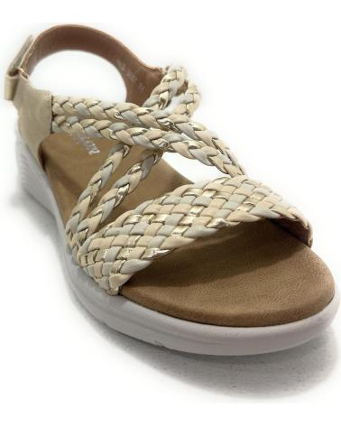 HUALUN SANDALIAS MUJER TRENZADA CONFORT PEGUE C AMARILLO