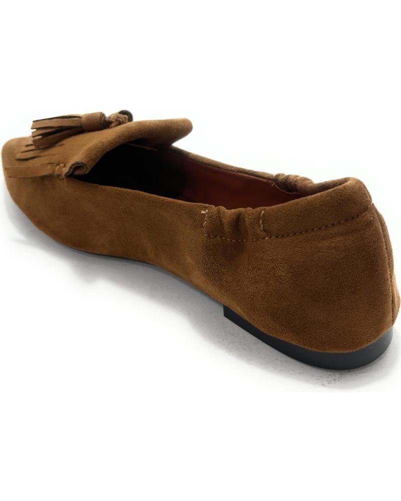 BUONAROTTI ZAPATOS MUJER MANOLETINAS FLECOS ANTELIN MARRóN
