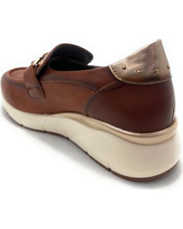 HUALUN MOCASÍN CASUAL PISO CONFORT CON HEBILLA DOBLE COLOR MARRÓN MARRóN