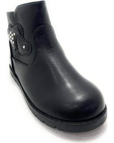 BUBBLE BOBBLE BOTIN NINA CREMALLERA ANTELINA CORAZONES NEGRO