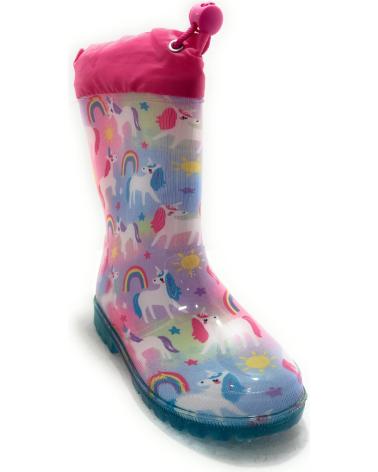 BUBBLE BOBBLE BOTAS DE AGUA UNICORNIO CON LUCES, ROSA ROSA