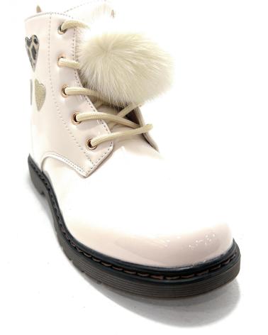 BUBBLE BOBBLE BOTA NINA MILITAR CREMALLERA CORAZONES P BEIGE