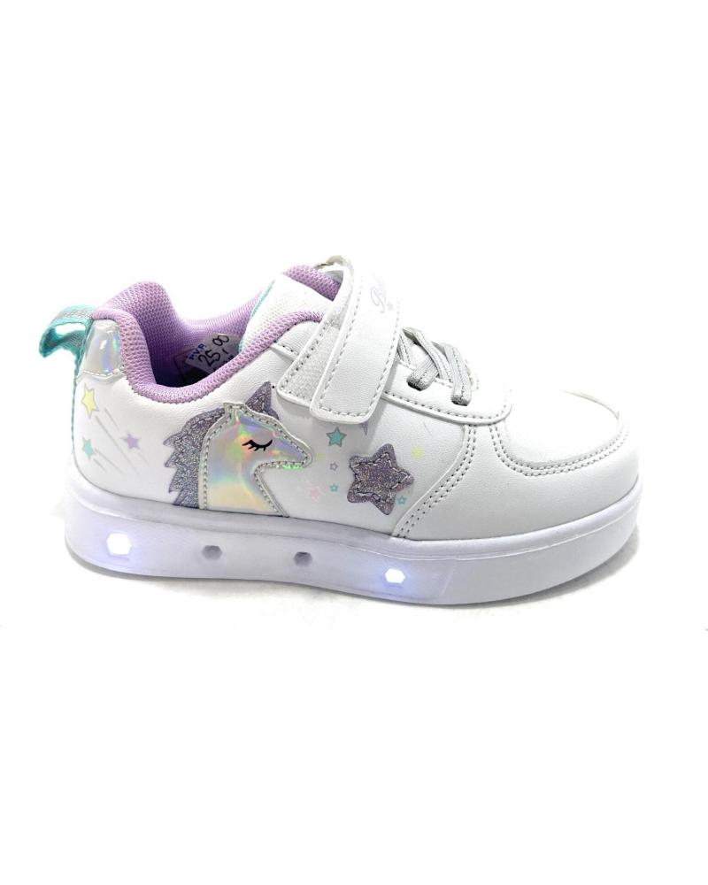 BUBBLE BOBBLE DEPORTES NINA LUZ UNICORNIO PEGUE-ELAS BLANCO
