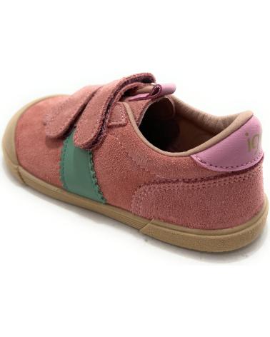 TÊNIS RESPEITOSOS IGOR EM COURO ROSA COM FECHO ADERENTE ROSA