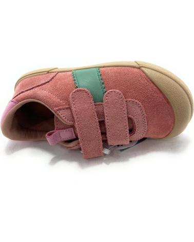 TÊNIS RESPEITOSOS IGOR EM COURO ROSA COM FECHO ADERENTE ROSA