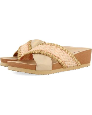 SANDALE GIOSEPPO METI ORANGE AVEC DÉTAILS DE CLOUS NARANJA