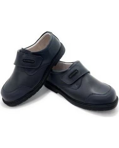 BUBBLE BOBBLE SCHULSCHUHE AUS LEDER MIT KLETTVERSCHLUSS UND VERSTÄRKTER KAPPE AZUL