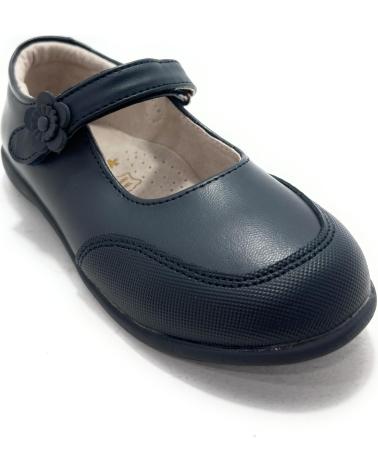 BUBBLE BOBBLE COLEGIAL NINA PIEL PEGUE FLOR PUNTERA AZUL