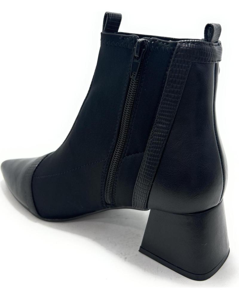 BUONAROTTI CHELSEA-STIEFELETTE SCHWARZ MIT SPITZER ZEHENPARTIE UND ELASTISCHEN EINSÄTZEN NEGRO