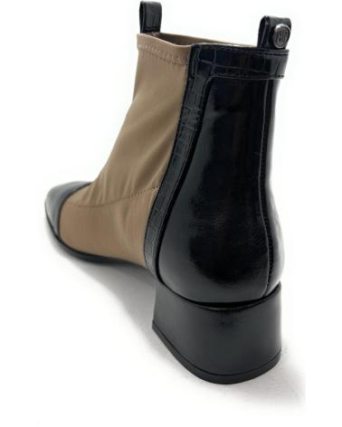 BUONAROTTI BOTIN MUJER ELASTICO TACON BAJO VESTIR C MARRóN