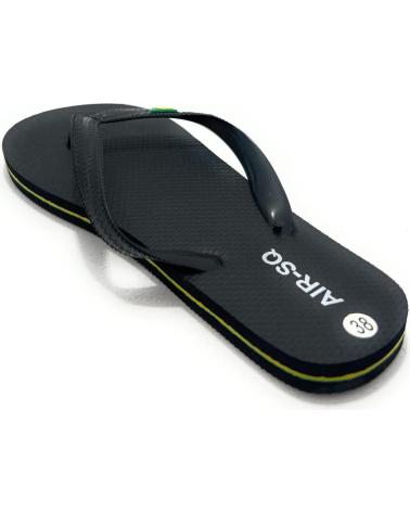 CHIC VISION BLACK AIR BRAZIL STYLE FLIP-FLOP FOR BEACH AND POOL NEGRO