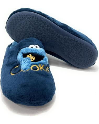 GARZON HERREN HAUSSCHUHE KRÜMELMONSTER DESIGN BLAU AZUL