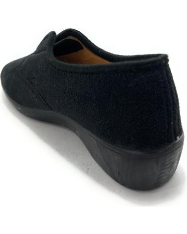ALCALDE ZAPATILLAS DE CASA ANATÓMICAS ELÁSTICAS NEGRO NEGRO
