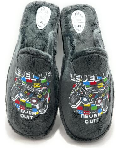 ALCALDE ZAPATILLAS CASA CABALLERO PLAY LEVEL PIS GRIS